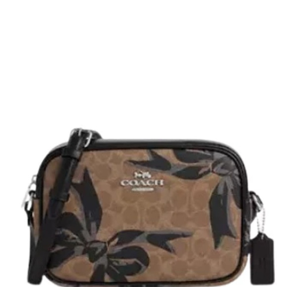 EUC Coach Signature with Black Bows Crossbody Bag